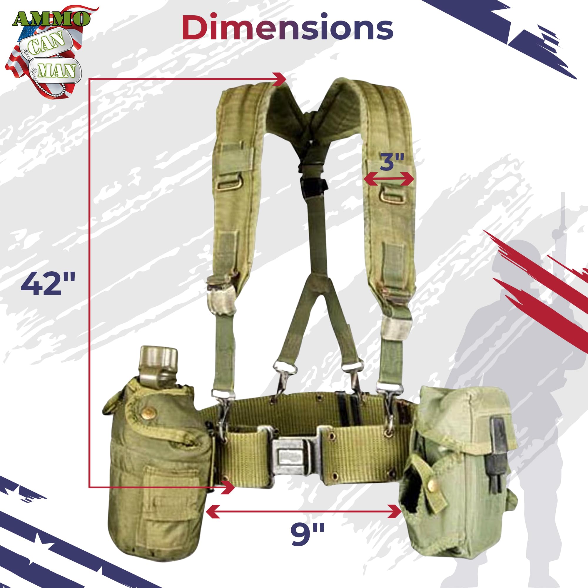Amazon.com: US Military Alice Suspender kit - Durable Hiking Nylon